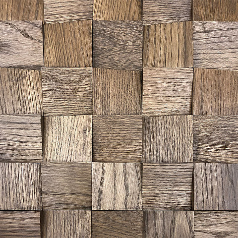 Стеновые панели CROWNWOOD WP3D70130 Спил, Дуб шлиф Светло-коричневый (фото 1)