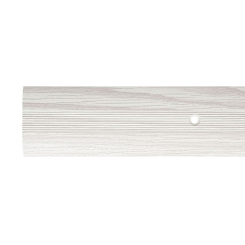 Порожки (Русский профиль) Стык одноуровневый 38 мм/ Ясень серый 38x4мм x 1.8м (фото 1)