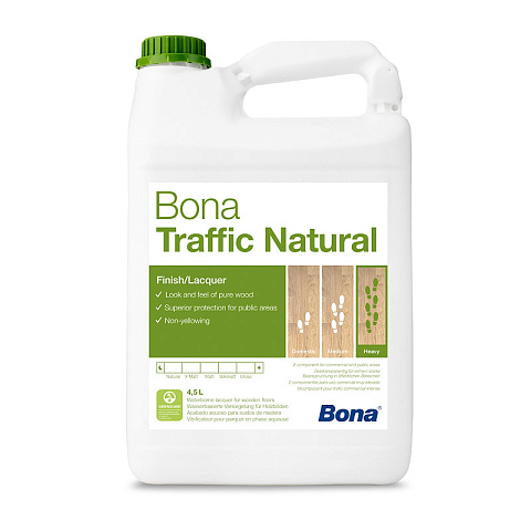 Лак Bona Traffic Natural 4.95л (фото 1)